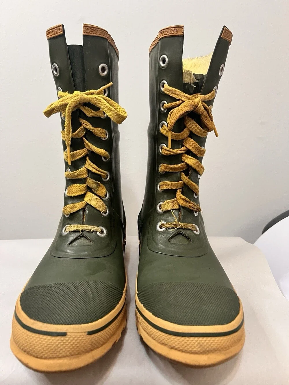 Vintage Northwest Territory Insulated Waterproof Rubber Boots Size 11
